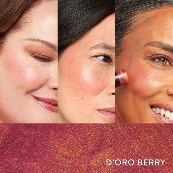 Laura Geller Italian Marble Blush Stick in D'oro Berry - Picture 2 of 6